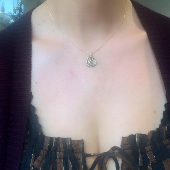 Handmade ancient style wax seal Aquarius ♒️ necklace - Picture 11 of 13